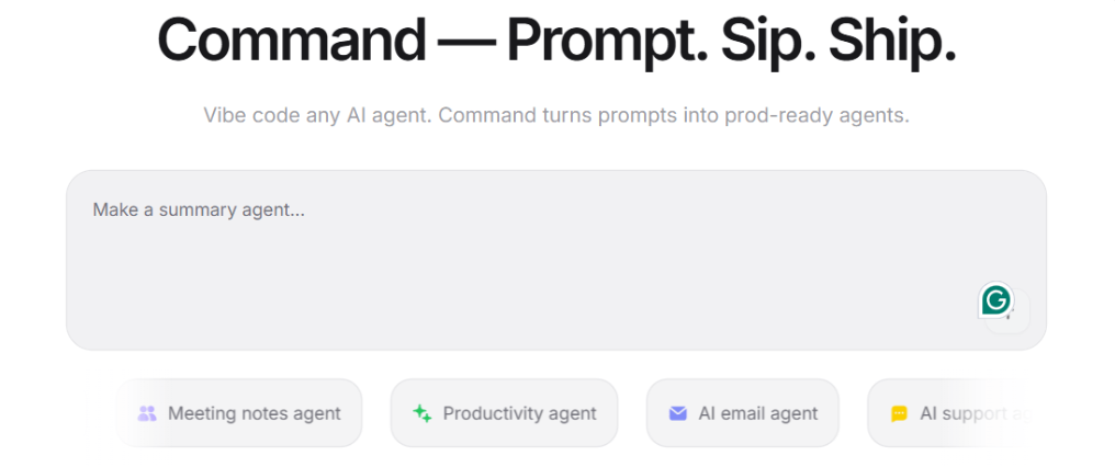 Command: The Cloud-Based AI Agent Development Platform by Langbase